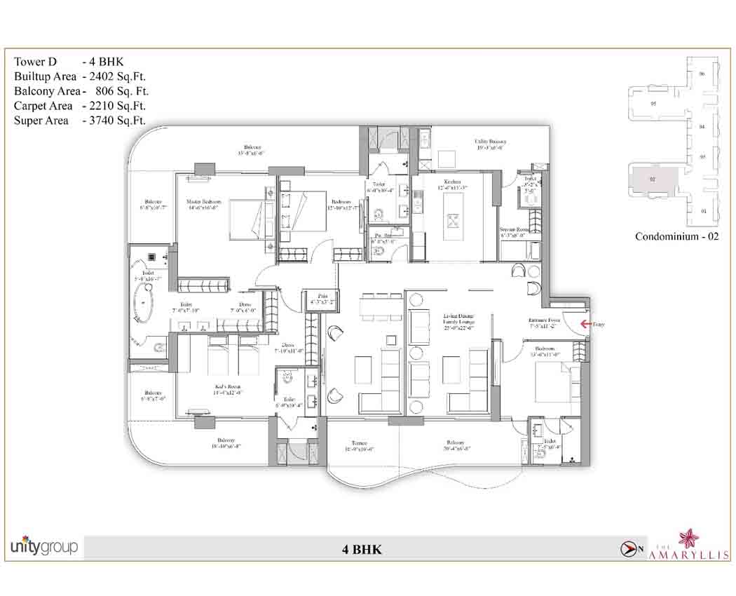 Unity The Amaryllis  Floor plan